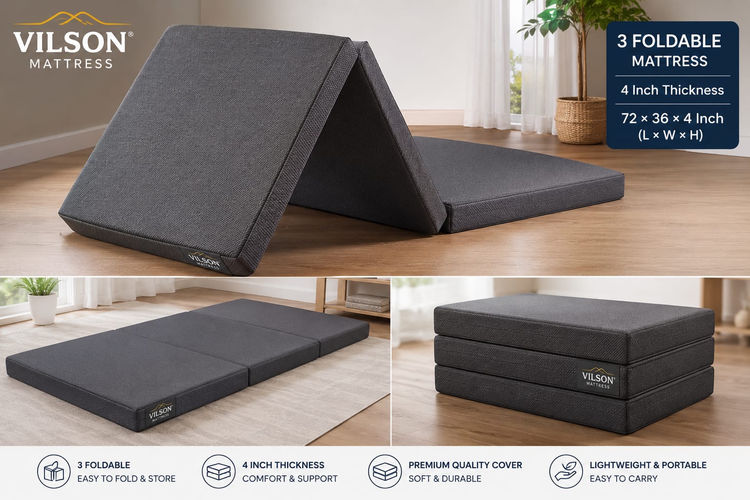 Vilson 3 Foldable Mattress