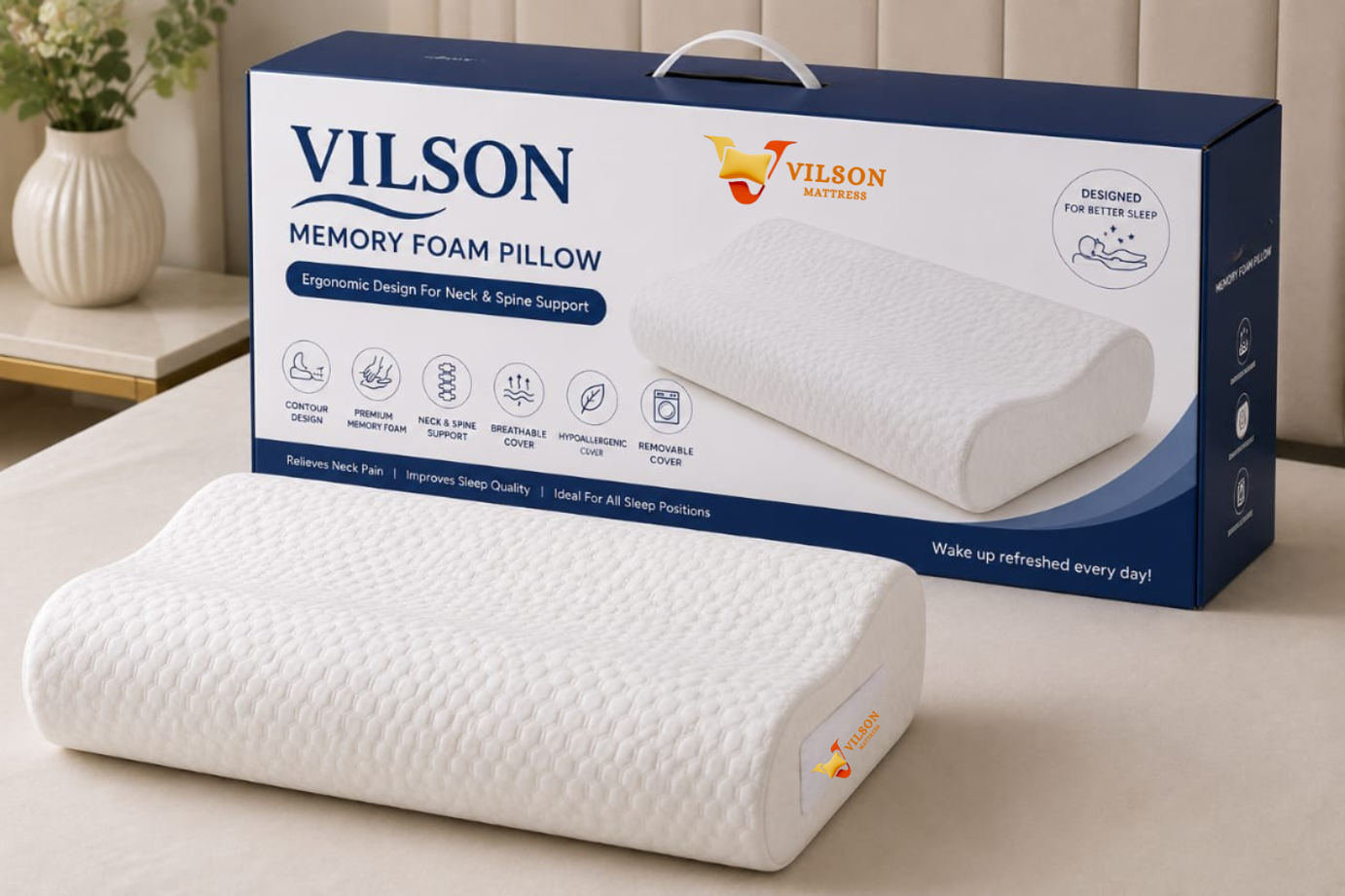 Vilson Memory Foam Pillow 